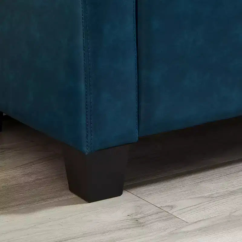 Panca contenitore da 48 in similpelle PU moderna con coperchio ribaltabile, panca con contenitore per soggiorno, camera da letto o ingresso
