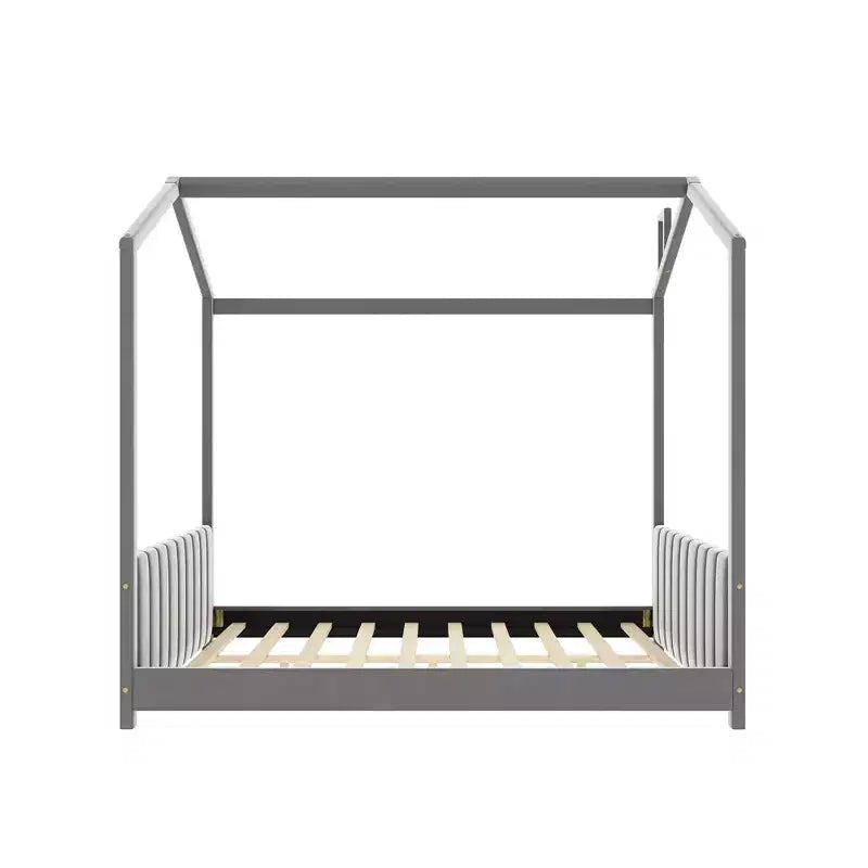 Letto Velvet House per cameretta, grigio