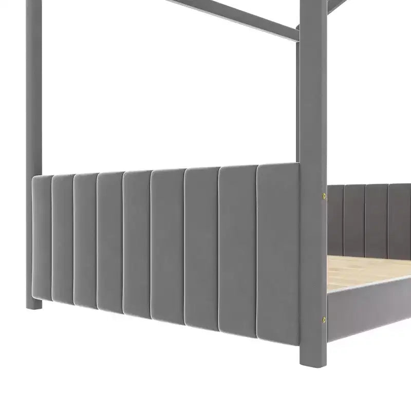 Letto Velvet House per cameretta, grigio