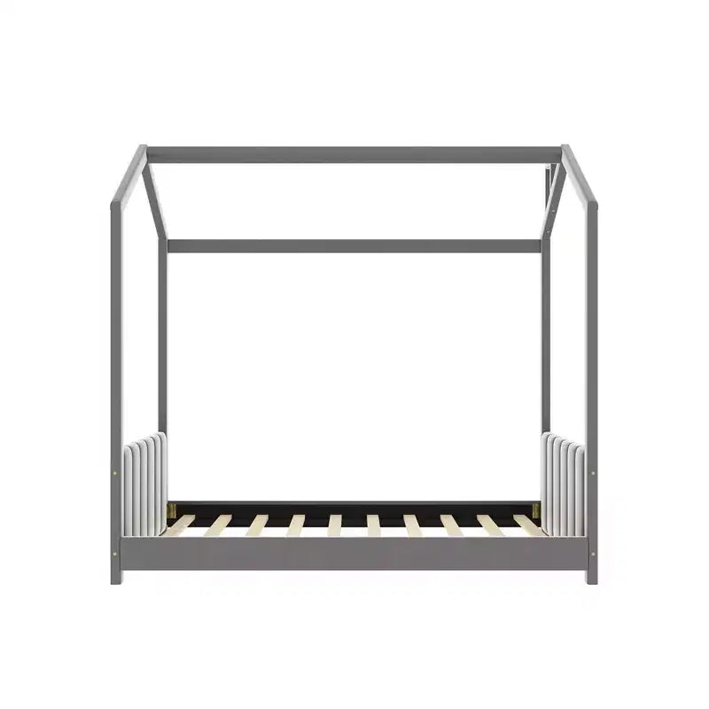 Letto Velvet House per cameretta, grigio