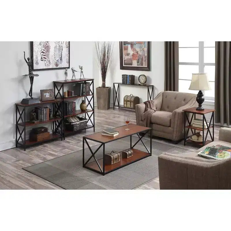 4 Tier Open Bookcase