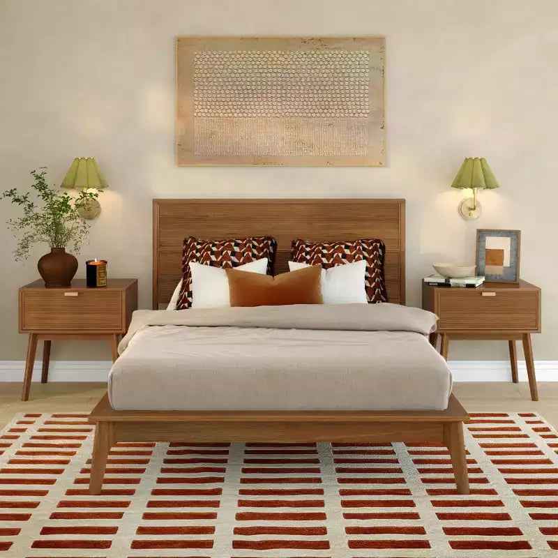 Struttura letto moderna in stile medievale