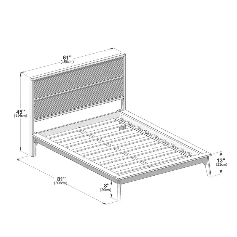 Struttura letto moderna in stile medievale