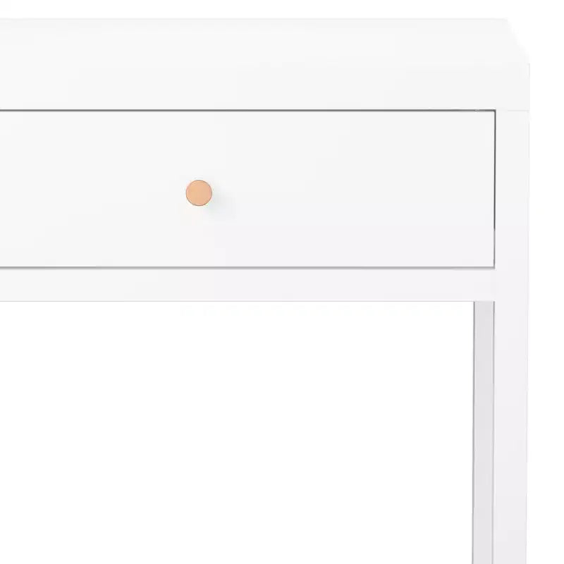 Minimalistyczna szafka nocna z szufladą, okrągła/cylindryczna