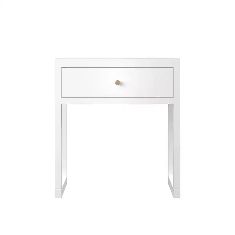Minimalistyczna szafka nocna z szufladą, okrągła/cylindryczna