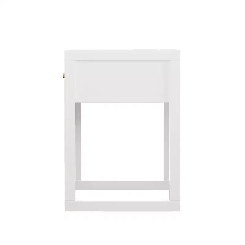 Minimalistyczna szafka nocna z szufladą, okrągła/cylindryczna