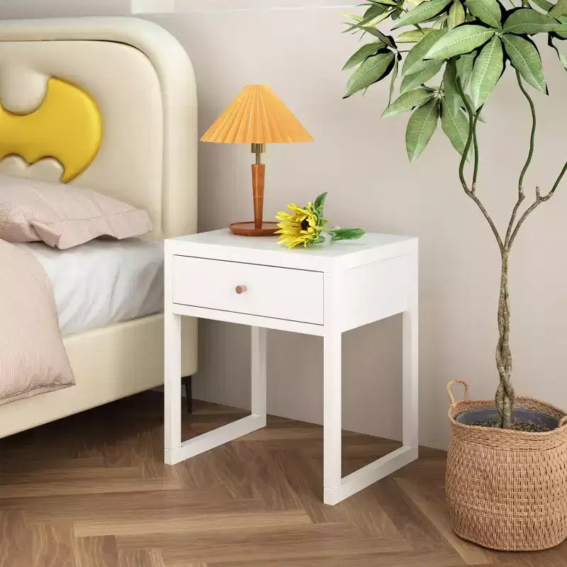 Minimalist Nightstand Drawer Storage Round/Cylinder