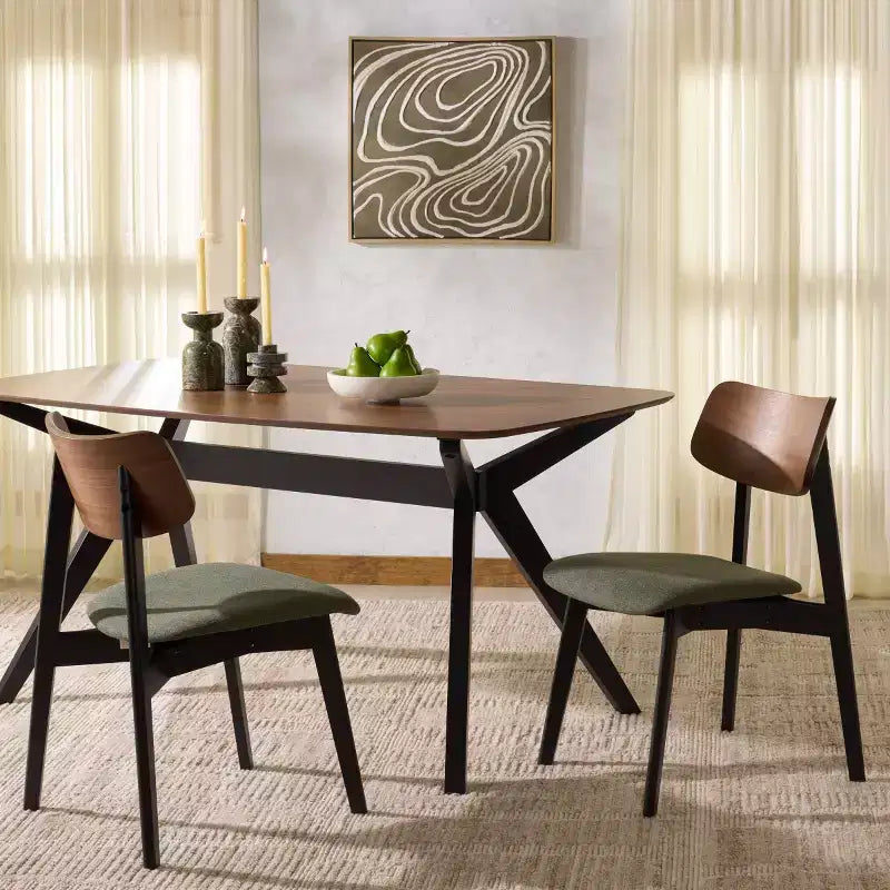 Sedia da pranzo in legno (set da 2)