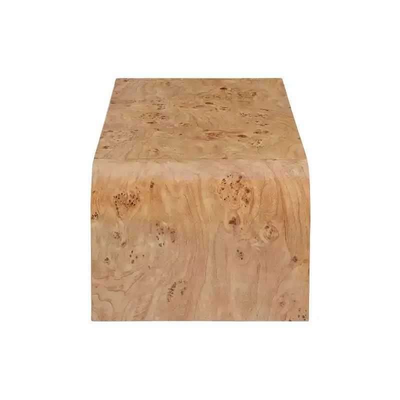 Tavolino da salotto moderno a cascata con bordi curvi