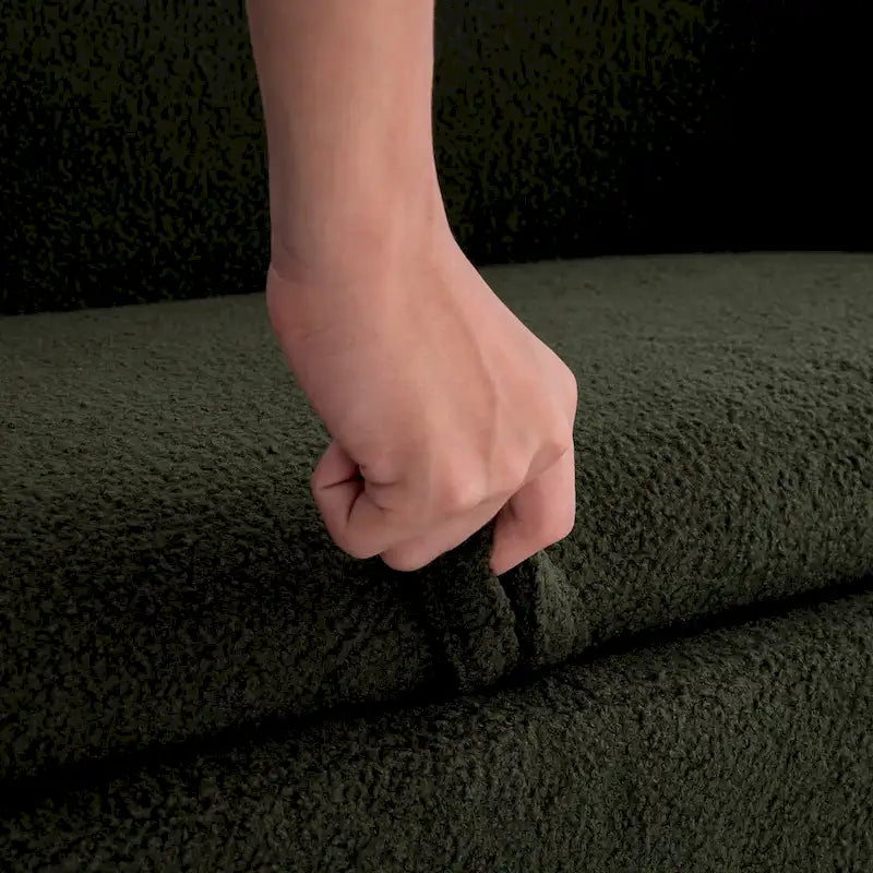 Ławka ze schowkiem z tkaniny typu teddy i metalowymi nogami, wielofunkcyjny prostokątny stołek-sofa ze schowkiem