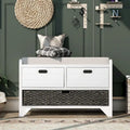 Storage Bench with Removable Basket and 2 Drawers