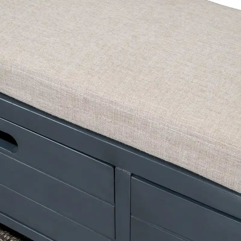 Storage Bench with Removable Basket and 2 Drawers