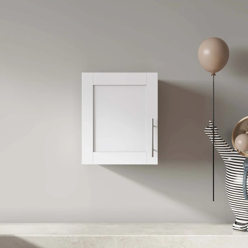 Stackable Wall Mounted Storage Cabinet,White