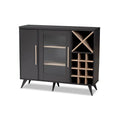 Mobile bar per vini in stile moderno Mid-Century - 38.78" H x 47.24" W x 13.39" D