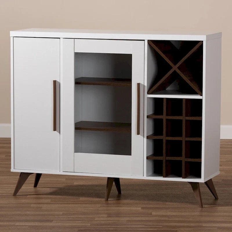 Mobile bar per vini in stile moderno Mid-Century - 38.78" H x 47.24" W x 13.39" D