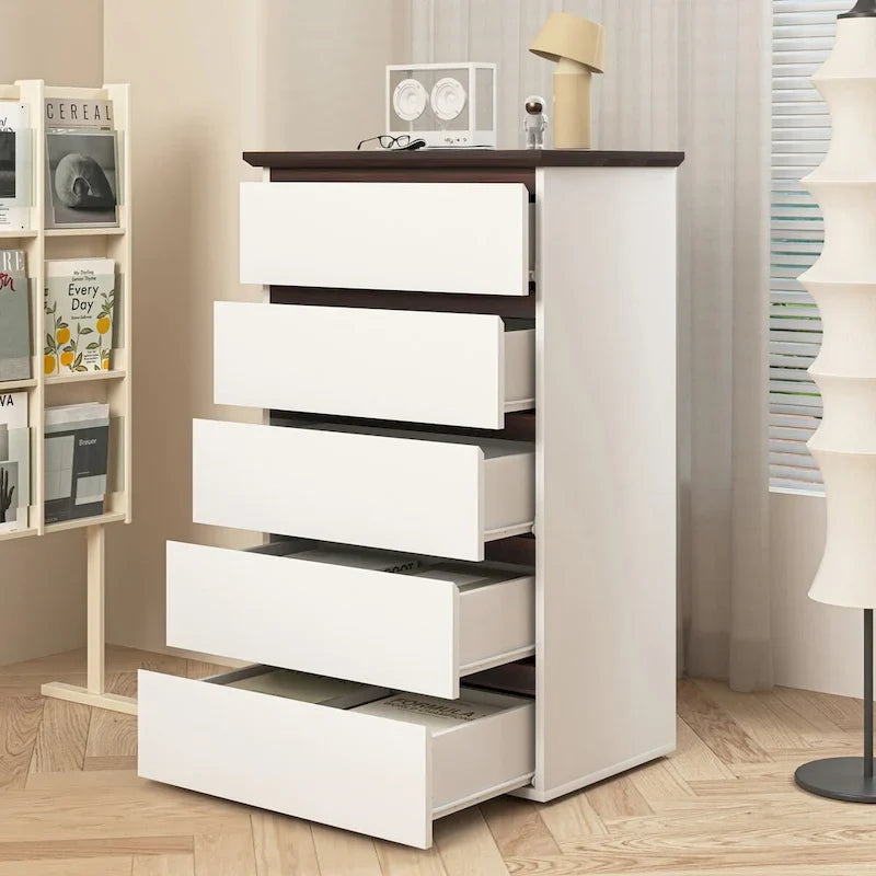 Tall White Dresser for Bedroom