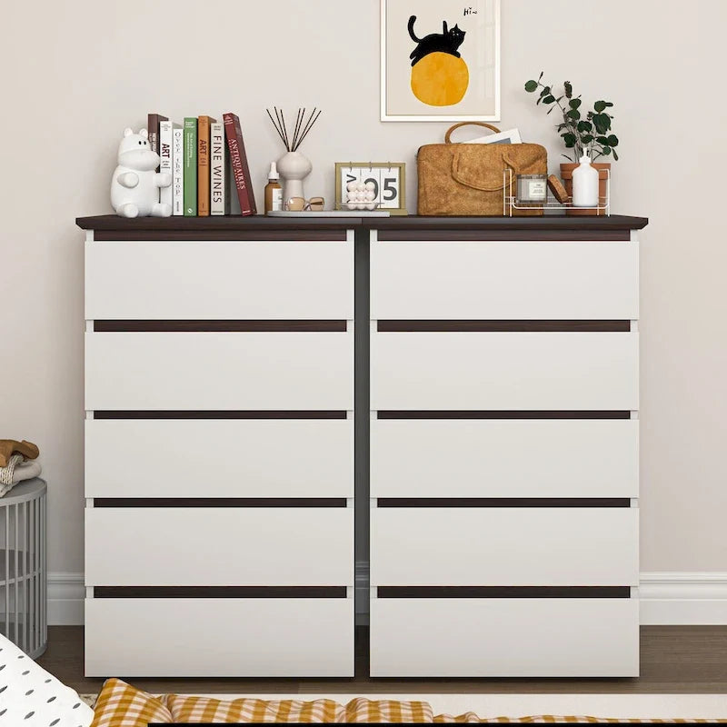 Tall White Dresser for Bedroom