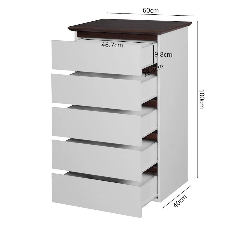 Tall White Dresser for Bedroom