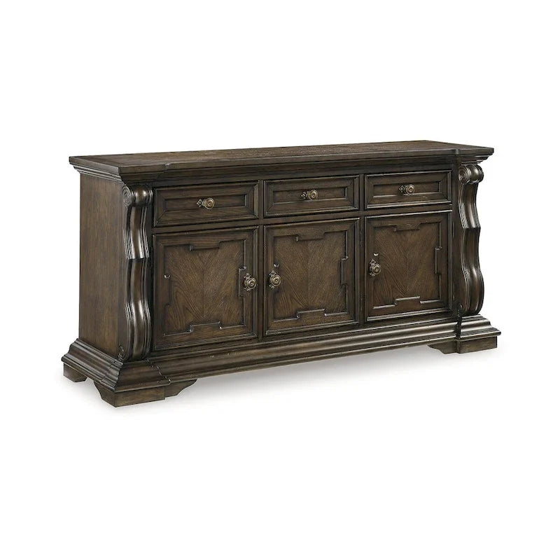 Dark Brown Sideboard - 71.63" W x 20.75" D x 34.38" H