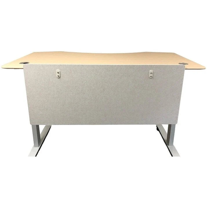 54-Inch Dual-Purpose Polyester Baffle/Partition (with Clamps for Height-Adjustable Desks)