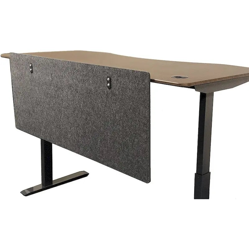 54-Inch Dual-Purpose Polyester Baffle/Partition (with Clamps for Height-Adjustable Desks)