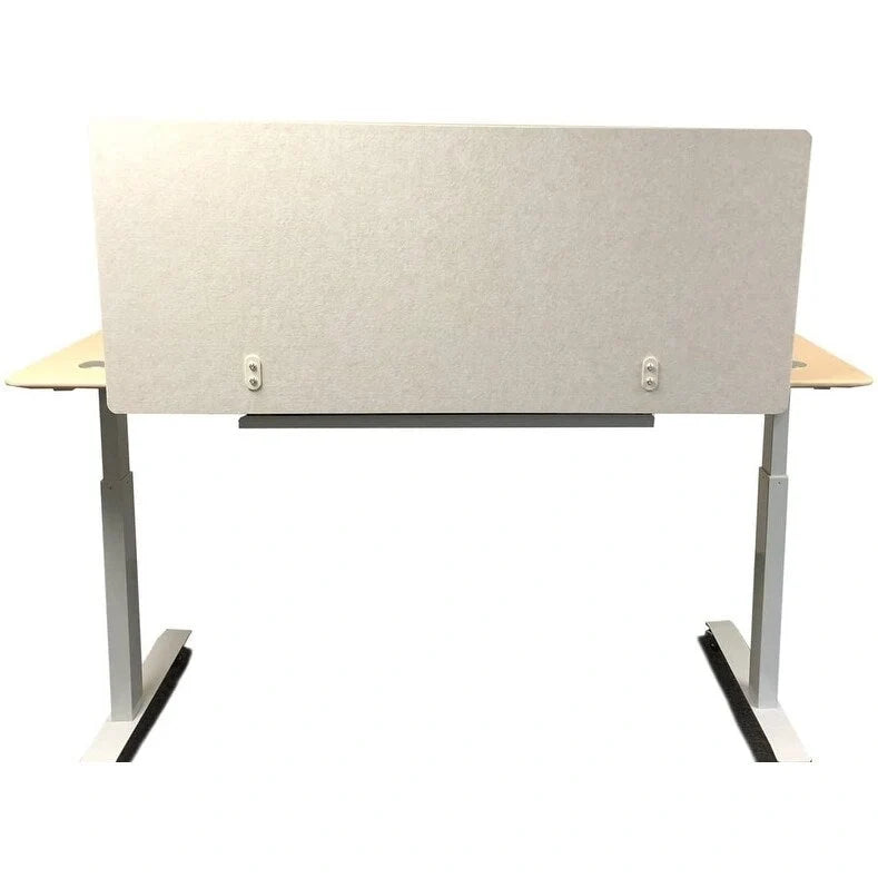 54-Inch Dual-Purpose Polyester Baffle/Partition (with Clamps for Height-Adjustable Desks)