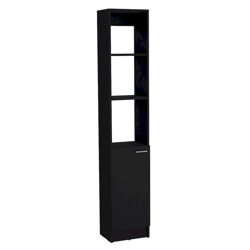 Bathroom Storage Cabinet with one Doors, Tall Bathroom Cabinet with 6 Shelves, for Bathroom, Living Room, Kitchen