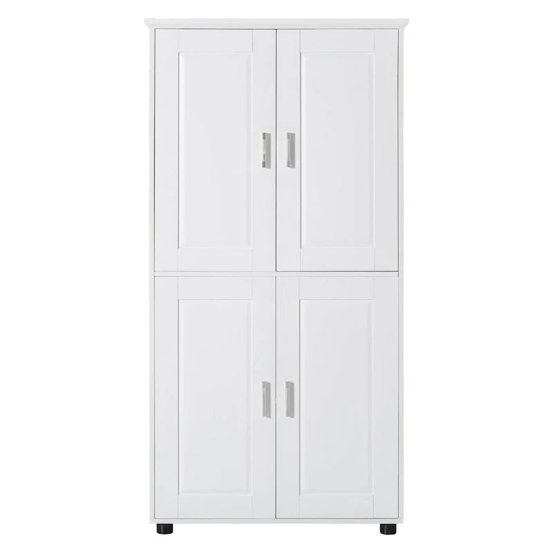 Tall and Wide Bathroom Floor Storage Cabinet