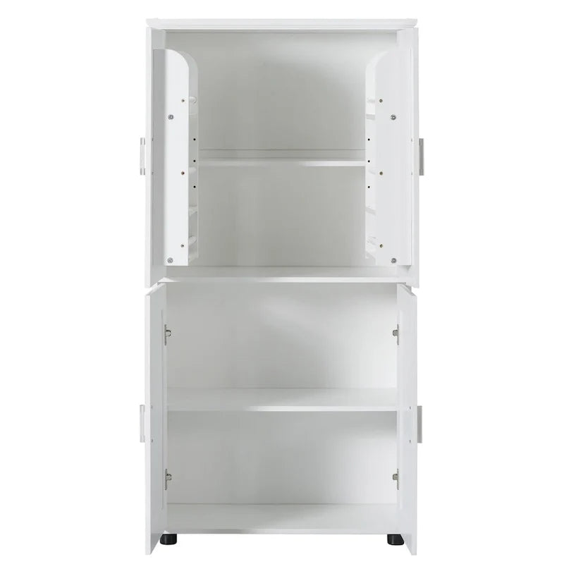 Tall and Wide Bathroom Floor Storage Cabinet