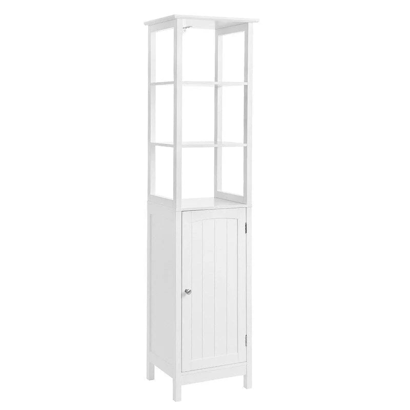 Floor Cabinet with 3-Tier Shelf - 12.6D x 15.7W x 63H